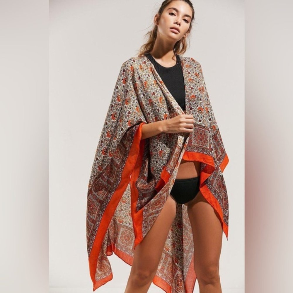 UO Bright Boho Printed Kimono